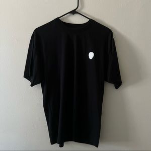 The Kooples // Silver Metallic Skull Tee // M // Black